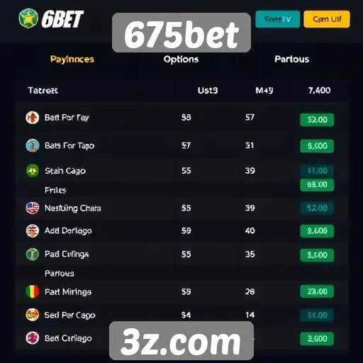 Opcões de pagamento disponíveis no 675bet